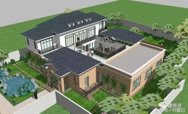 15棟四合院效果圖，中國傳統(tǒng)建筑100年不過時