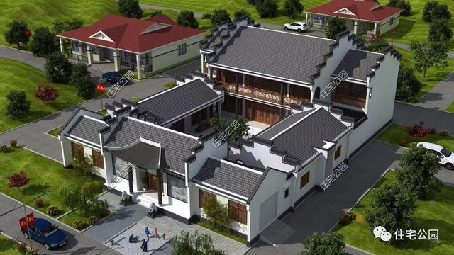 四合院戶型方案圖大全，徽派四合院PK北式四合院