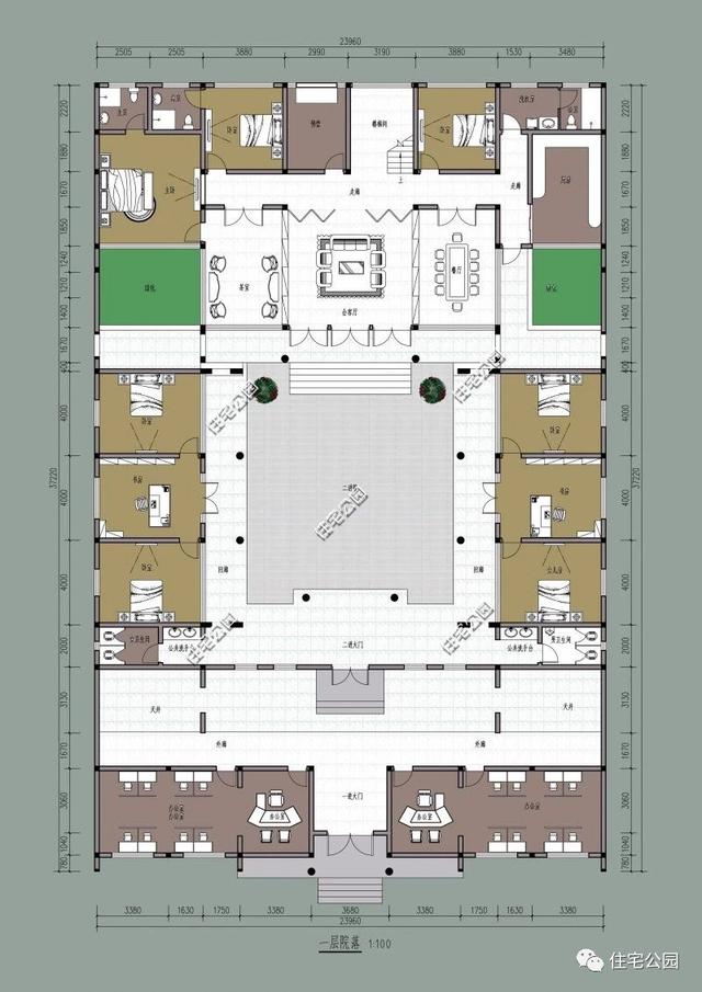 四合院戶型方案圖大全，徽派四合院PK北式四合院