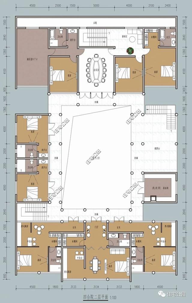 四合院戶型方案圖大全，徽派四合院PK北式四合院