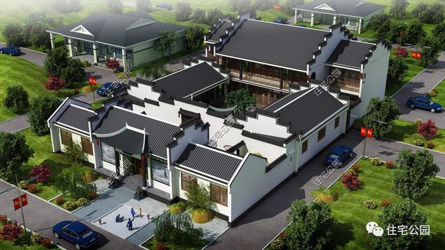 四合院戶型方案圖大全，徽派四合院PK北式四合院