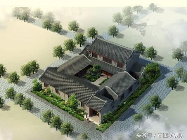 農(nóng)村四合院房屋設(shè)計(jì)效果圖大全，美不美看了再說