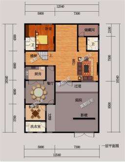 13X18米的農(nóng)村二層中式四合院方案戶型圖，農(nóng)村自建比較好