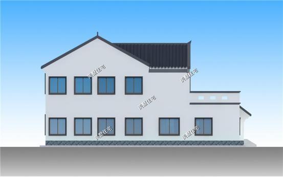 13X18米的農(nóng)村二層中式四合院方案戶型圖，農(nóng)村自建比較好
