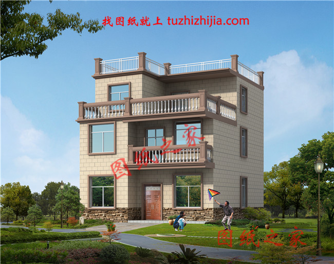 農(nóng)村120平米三間三層樓房設(shè)計圖紙，農(nóng)村理想住房設(shè)計圖