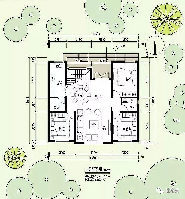 245㎡田園別墅自建案例，外觀好漂亮