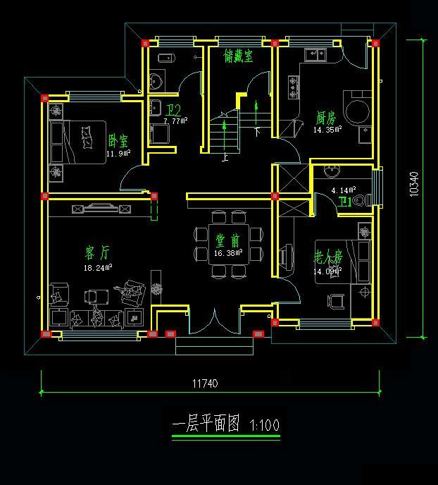 11*10米歐式二層半小別墅設(shè)計方案圖，附施工案例實(shí)拍照