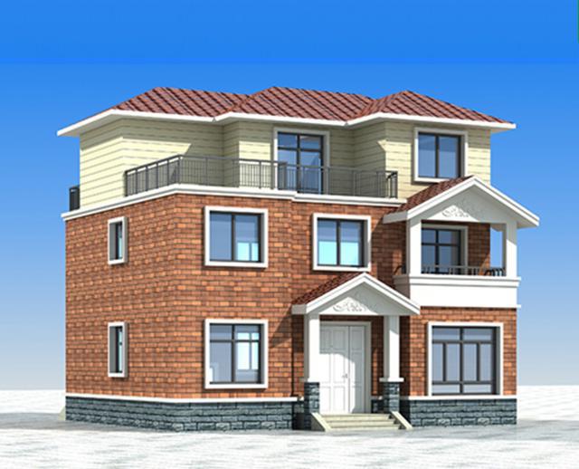 11*10米歐式二層半小別墅設(shè)計方案圖，附施工案例實(shí)拍照