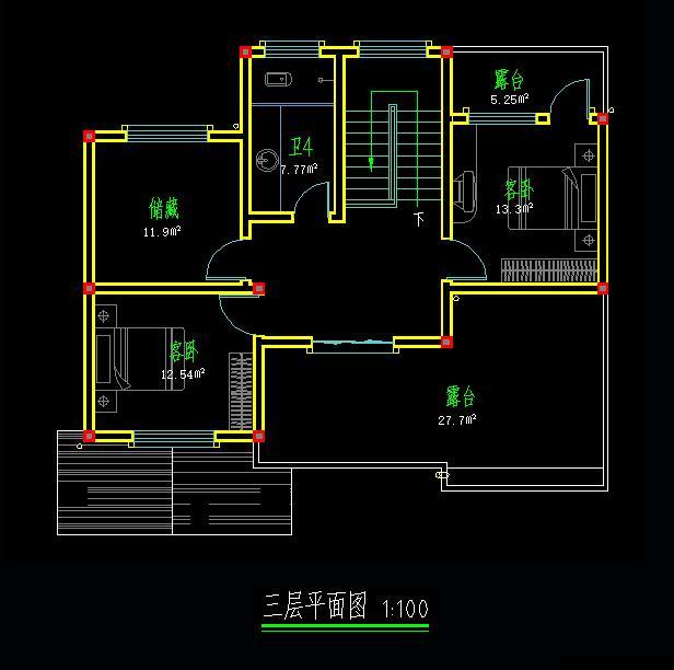 11*10米歐式二層半小別墅設(shè)計方案圖，附施工案例實(shí)拍照