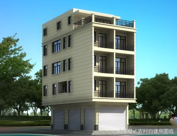 6款帶商鋪農(nóng)村自建房設(shè)計(jì)方案圖，既能住又能出租