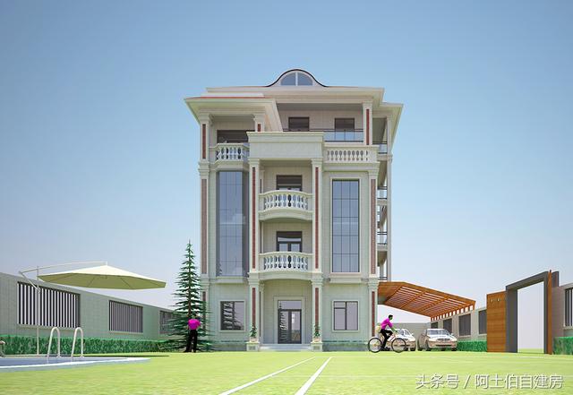 農(nóng)村五層自建樓房設(shè)計(jì)方案圖，外觀很精致