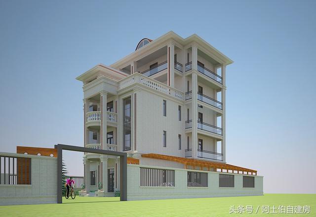 農(nóng)村五層自建樓房設(shè)計(jì)方案圖，外觀很精致