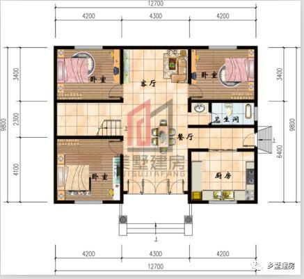 2套農(nóng)村四層自建樓房戶型圖，1套豪華，1套普通，你怎么選？