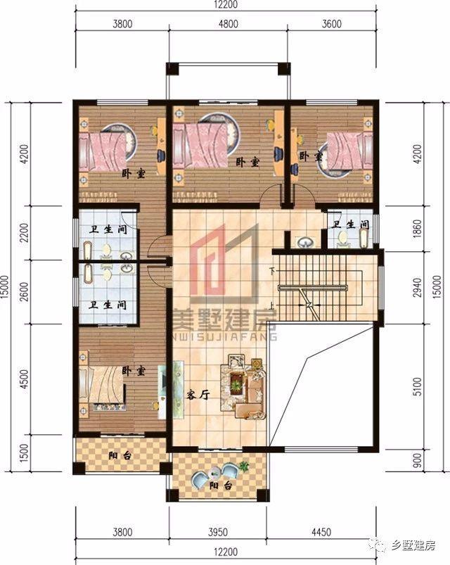2套農(nóng)村四層自建樓房戶型圖，1套豪華，1套普通，你怎么選？