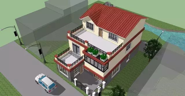 老家的房子都建一個(gè)模樣, 30萬(wàn)帶樓頂花園別墅讓鄰居羨慕！