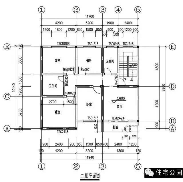 11.7X10米農(nóng)村3層別墅，兩側(cè)無(wú)窗、方正實(shí)用