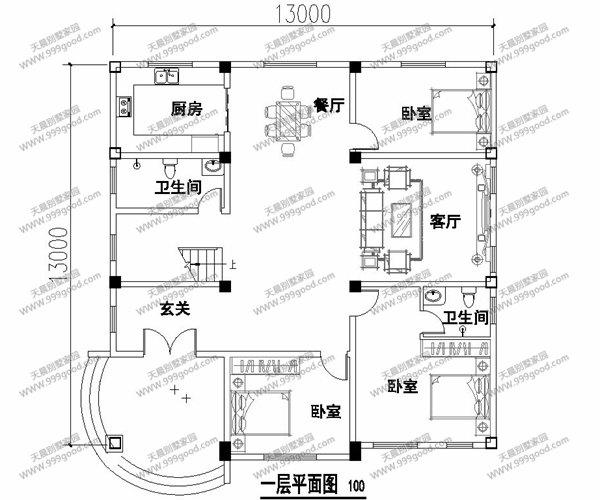 3套農(nóng)村別墅設(shè)計(jì)圖，經(jīng)濟(jì)造價(jià)打造二層別樣小戶(hù)型！