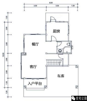 8.5X10.5米別墅戶型，小而精、布局好！