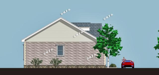 單層美式鄉(xiāng)間小別墅，超富層次感，精致不浮夸