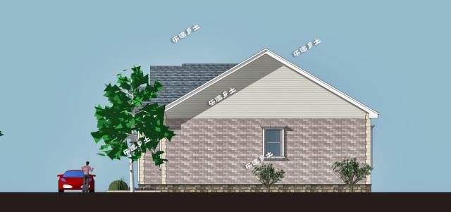 單層美式鄉(xiāng)間小別墅，超富層次感，精致不浮夸