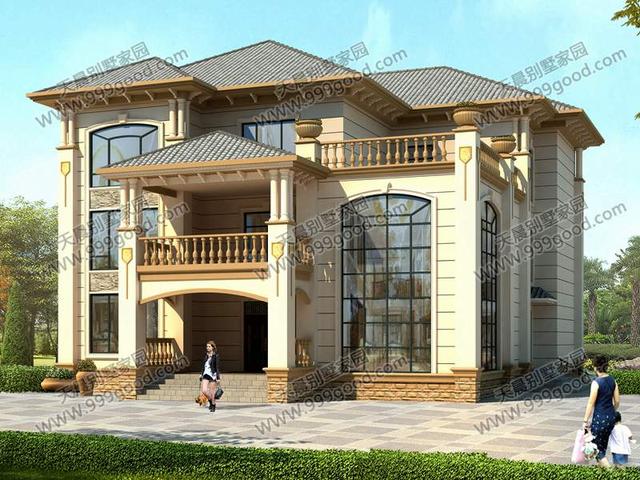 農(nóng)村5套三層別墅設(shè)計圖對比，簡歐造型，套套都是獨一無二！