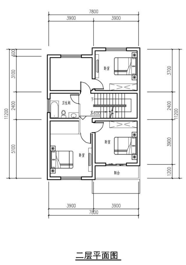 7.8米寬農(nóng)村別墅戶型兩套，堂屋和客廳怎么選？