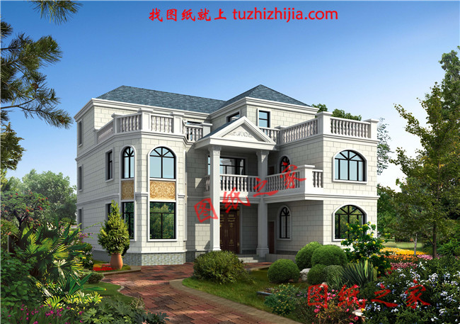 農(nóng)村兩層半樓房設(shè)計圖，平面功能分區(qū)明確，布置合理