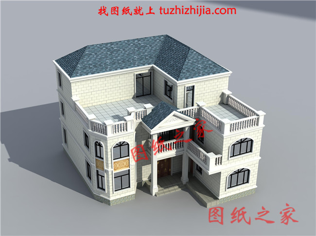 農(nóng)村兩層半樓房設(shè)計圖，平面功能分區(qū)明確，布置合理