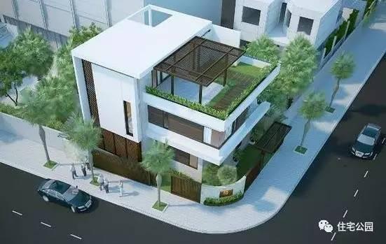 12米面寬臨街自建，3層現(xiàn)代別墅帶露臺(tái)花園，布局真詳細(xì)！