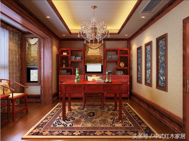 中式紅木家裝獨棟別墅古典風格設(shè)計成裝修界象征