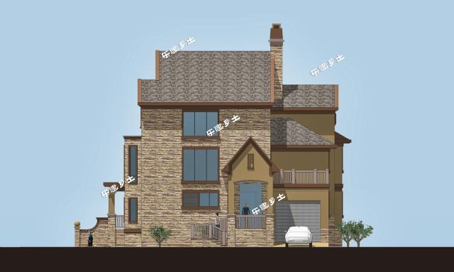 19x13米三層經(jīng)典美式獨(dú)棟別墅全套圖紙，不要再纏著歐式不放啦！