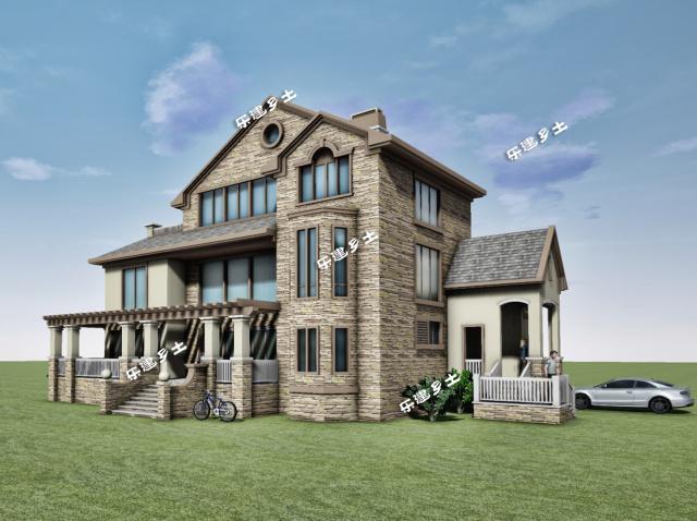 19x13米三層經(jīng)典美式獨(dú)棟別墅全套圖紙，不要再纏著歐式不放啦！