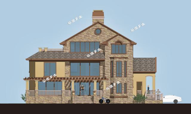 19x13米三層經(jīng)典美式獨(dú)棟別墅全套圖紙，不要再纏著歐式不放啦！