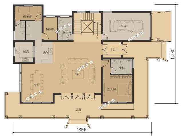 19x13米三層經(jīng)典美式獨(dú)棟別墅全套圖紙，不要再纏著歐式不放啦！