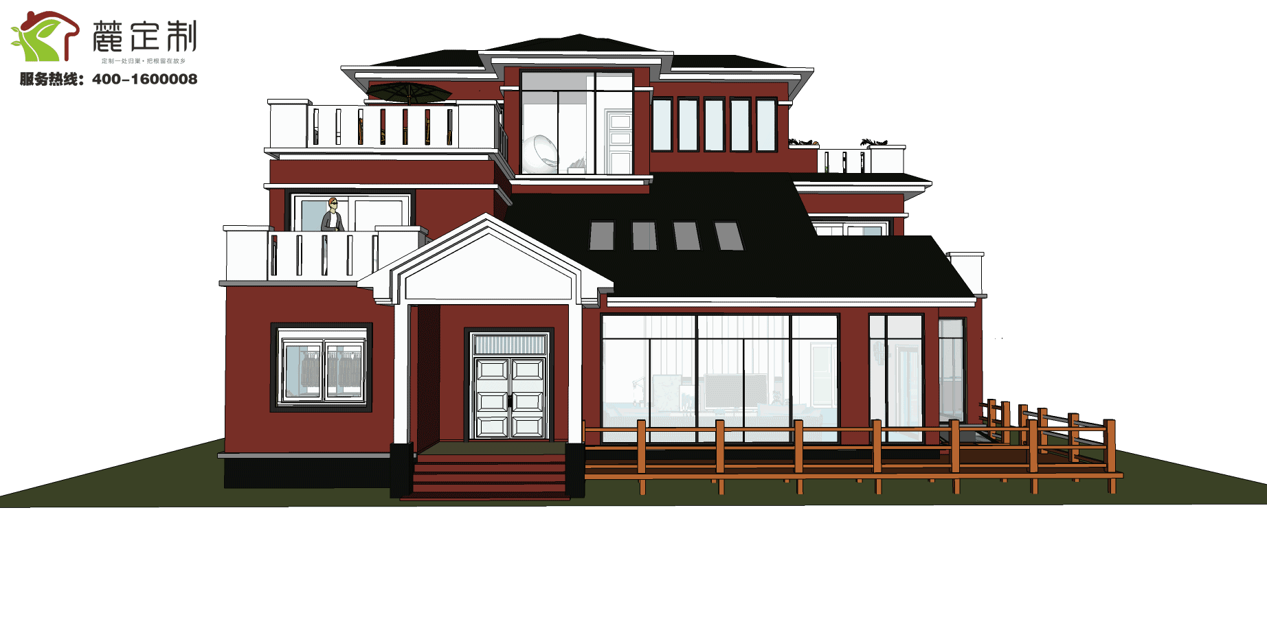 5套風(fēng)格迥異的自建鄉(xiāng)村別墅，含全套圖紙