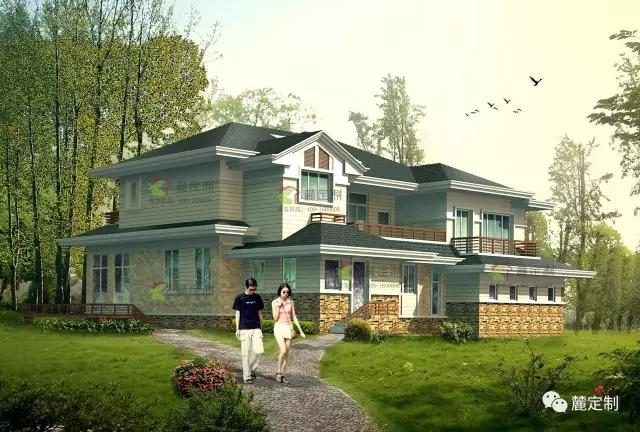 5套風(fēng)格迥異的自建鄉(xiāng)村別墅，含全套圖紙