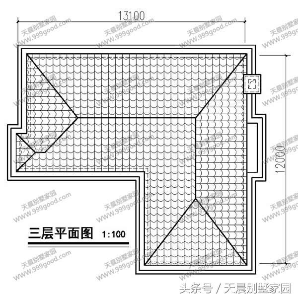 13.1X12.9米別墅設(shè)計圖，清雅歐式，經(jīng)典接地氣！