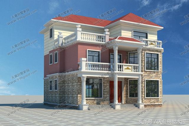 13.1X12.9米別墅設(shè)計圖，清雅歐式，經(jīng)典接地氣！