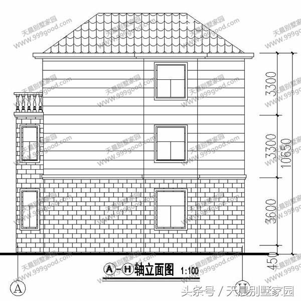 13.1X12.9米別墅設(shè)計圖，清雅歐式，經(jīng)典接地氣！
