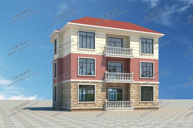 13.1X12.9米別墅設(shè)計圖，清雅歐式，經(jīng)典接地氣！