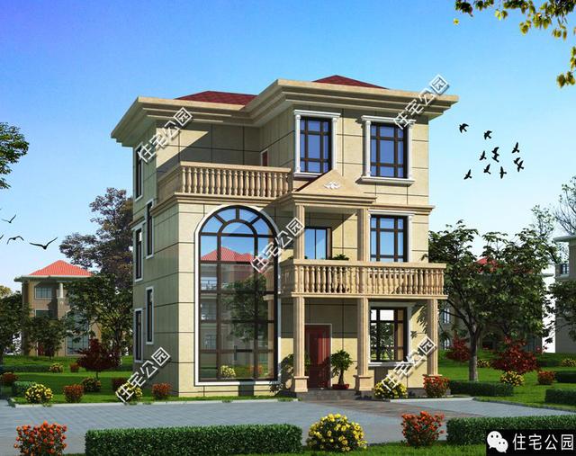 9X9米歐式別墅，同一戶型，2個方案，你愛哪個？