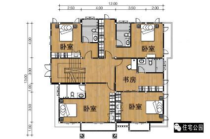 12X13米小別墅，時尚外觀，可實現(xiàn)四世同堂