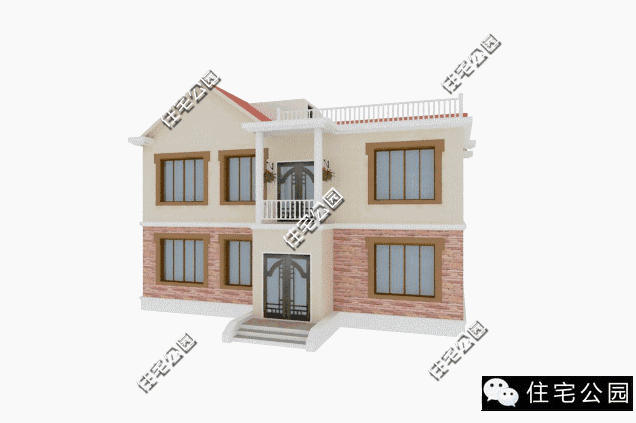 13.5X10米田園別墅，時(shí)尚實(shí)用，造價(jià)24萬(wàn)！