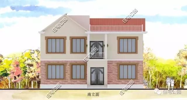 13.5X10米田園別墅，時(shí)尚實(shí)用，造價(jià)24萬(wàn)！