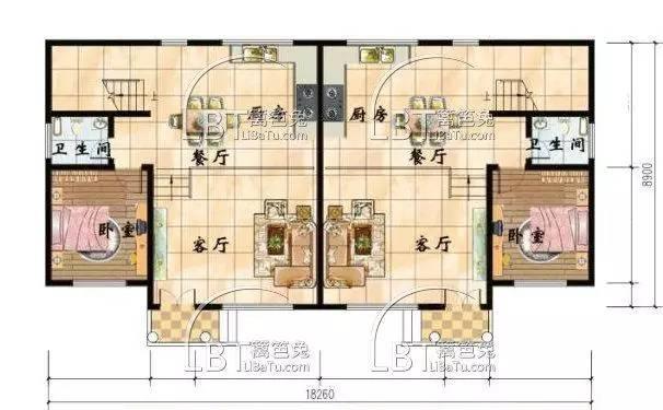 10套自建房雙拼別墅 兄弟聯(lián)排別墅全套圖紙，第八套最受歡迎！