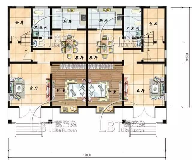 10套自建房雙拼別墅 兄弟聯(lián)排別墅全套圖紙，第八套最受歡迎！