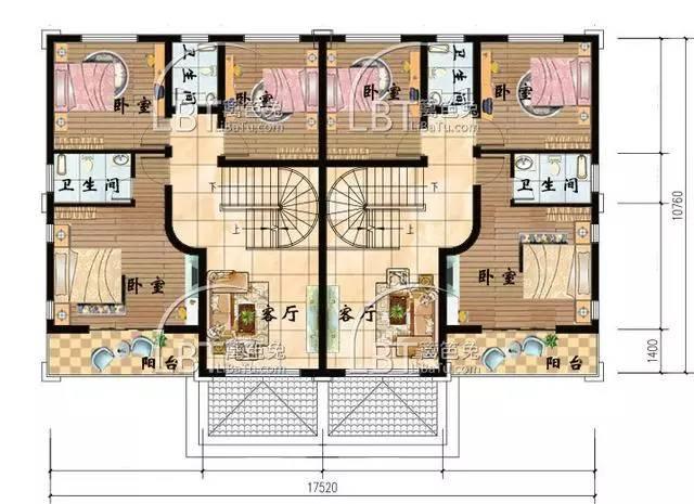 10套自建房雙拼別墅 兄弟聯(lián)排別墅全套圖紙，第八套最受歡迎！