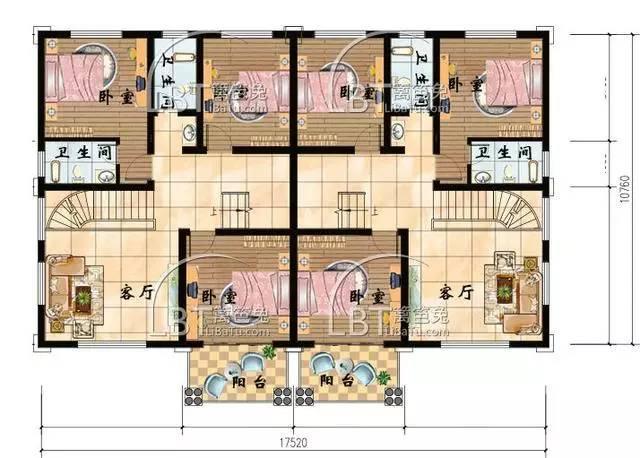 10套自建房雙拼別墅 兄弟聯(lián)排別墅全套圖紙，第八套最受歡迎！