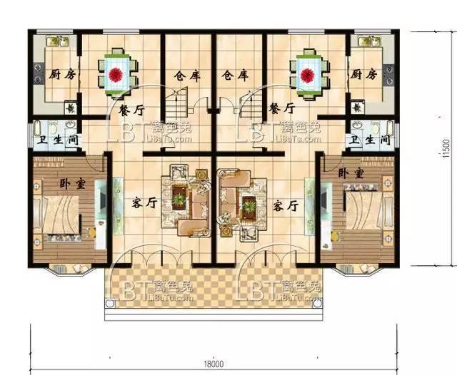 10套自建房雙拼別墅 兄弟聯(lián)排別墅全套圖紙，第八套最受歡迎！