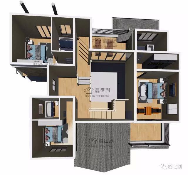 6室3廳6衛(wèi)經(jīng)典自建別墅全套圖紙分享